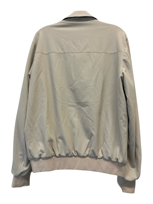 Kired Size 52 Navy & Beige Synthetic Reversible Zip Up Men's Jacket Navy & Beige / 52