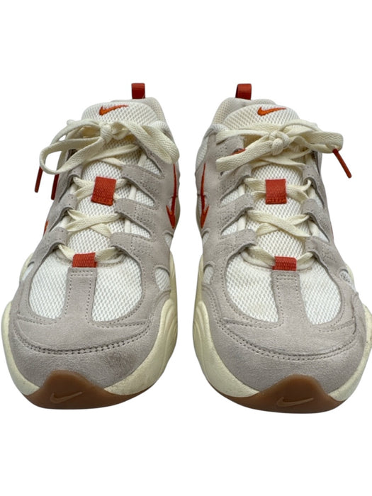 Nike Shoe Size 9 Cream, Beige, Orange Synthetic Suede wavy sole Lace Up Sneakers Cream, Beige, Orange / 9