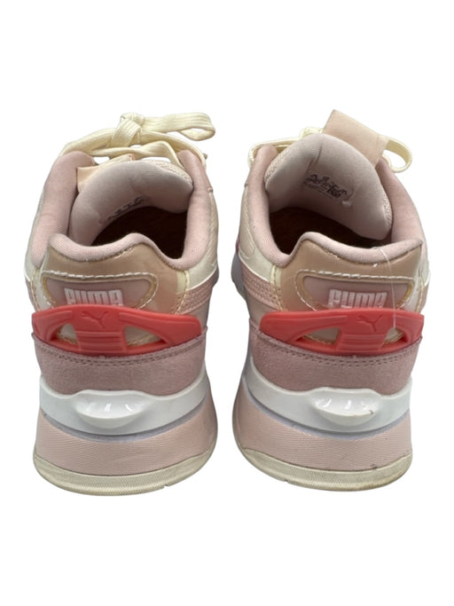 Puma Shoe Size 9 pink, white, cream Synthetic Lace Up Platform Sneakers pink, white, cream / 9
