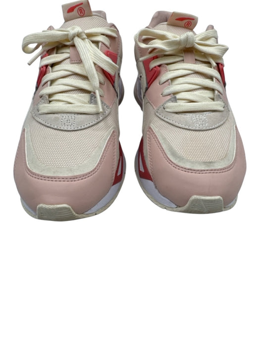 Puma Shoe Size 9 pink, white, cream Synthetic Lace Up Platform Sneakers pink, white, cream / 9