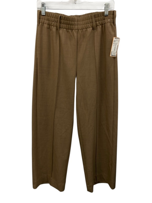 Tuckernuck Size S Tan Brown Polyester Blend Windowpane Elastic Waist Pants Tan Brown / S