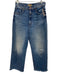 Mother Size 27 Medium Wash Cotton Blend High Rise Raw Hem Wide Leg Jeans Medium Wash / 27