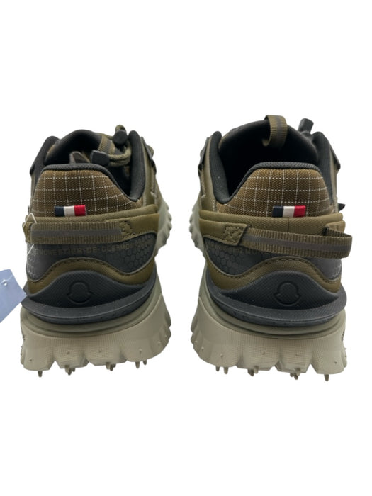 Moncler Shoe Size 41 New Olive Green Synthetic Solid Sneaker Outdoor Men's Shoes Olive Green / 41