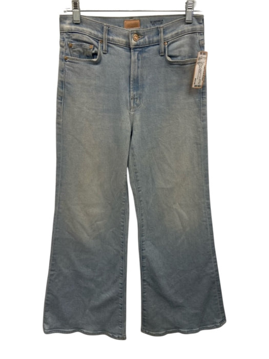 Mother Size 27 Light Wash Cotton Blend Mid Rise Crop Wide Leg Jeans Light Wash / 27