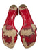 Christian Louboutin Shoe Size 40 Red Leather Buckle Detail D'orsay Sandals Red / 40