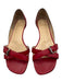 Christian Louboutin Shoe Size 40 Red Leather Buckle Detail D'orsay Sandals Red / 40