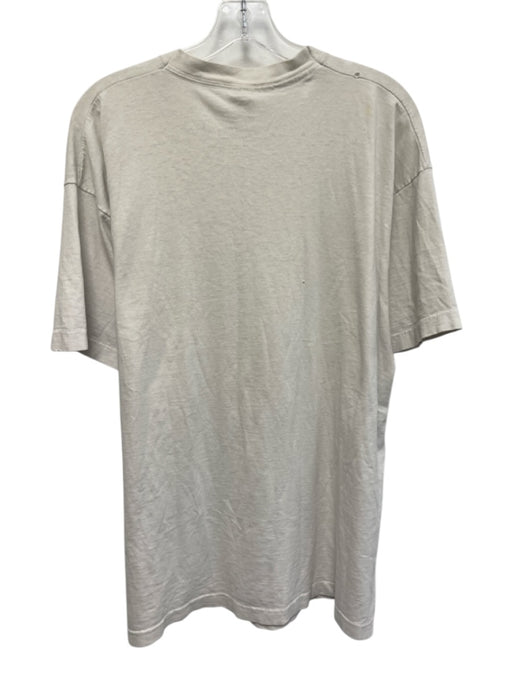 Fruit of the Loom Vintage Size XL White Cotton Abstract T shirt Short Sleeve White / XL