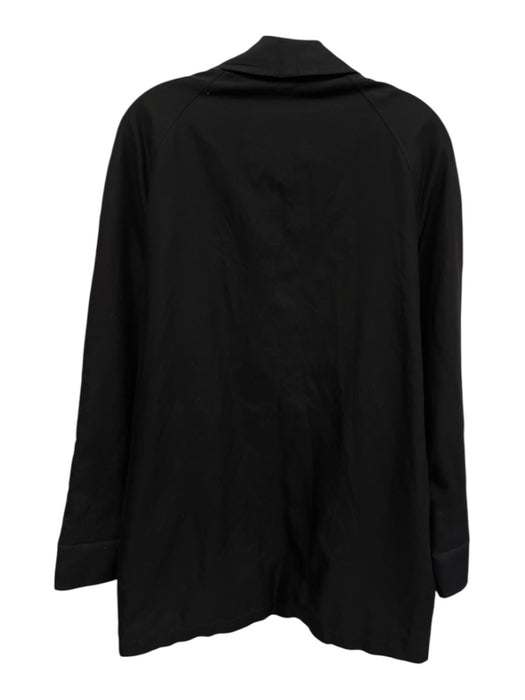 Burberry London Size 4 Black Polyester Long Sleeve Flap Pockets Collar Jacket Black / 4