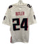 Nike Size S White & Black Synthetic Falcons Logo Jersey Knit Men's Short Sleeve White & Black / S