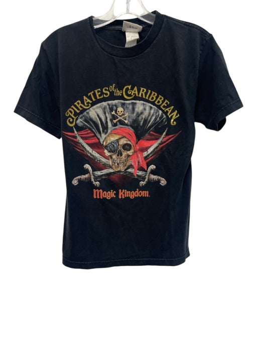 Disney Vintage Size S Black Cotton Skull T shirt Crew Men's Short Sleeve Black / S