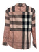 Burberry Size M Pink, Black, White Cotton oversized plaid Long Sleeve Top Pink, Black, White / M