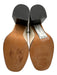 Vince Shoe Size 5.5 White Leather Square Toe Stacked Heel Side Zip Booties White / 5.5