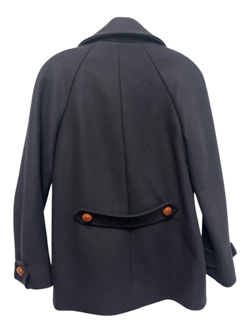 & Other Stories Size 0 Navy Blue Wool Blend Double Breasted Pea Coat Coat Navy Blue / 0
