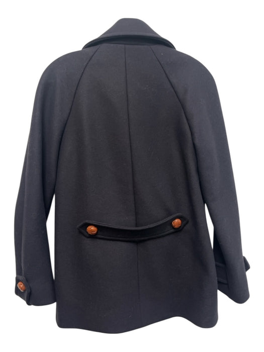 & Other Stories Size 0 Navy Blue Wool Blend Double Breasted Pea Coat Coat Navy Blue / 0