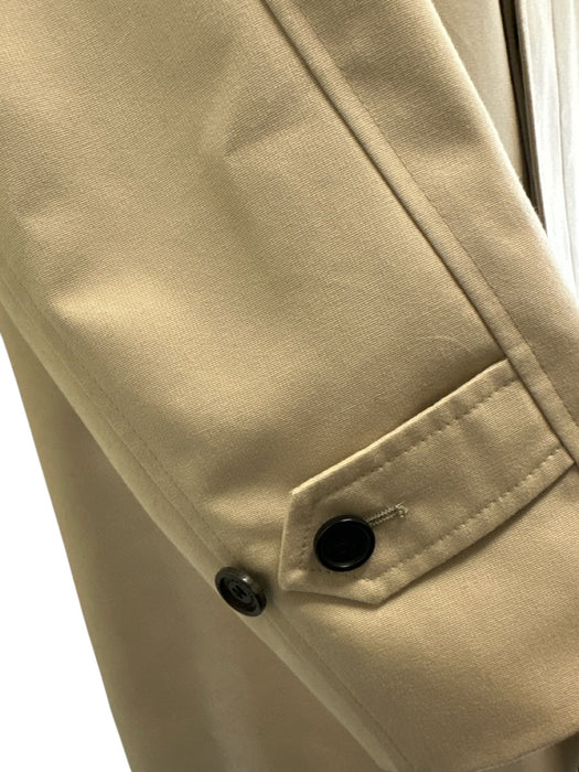 Burberry Size 52 Beige Cotton Blend Solid Overcoat Men's Jacket Beige / 52