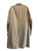 Burberry Size 52 Beige Cotton Blend Solid Overcoat Men's Jacket Beige / 52