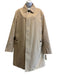 Burberry Size 52 Beige Cotton Blend Solid Overcoat Men's Jacket Beige / 52