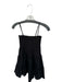 Steve Madden Size XS Black Smocked Spaghetti Strap Tiered Skirt Mini Dress Black / XS