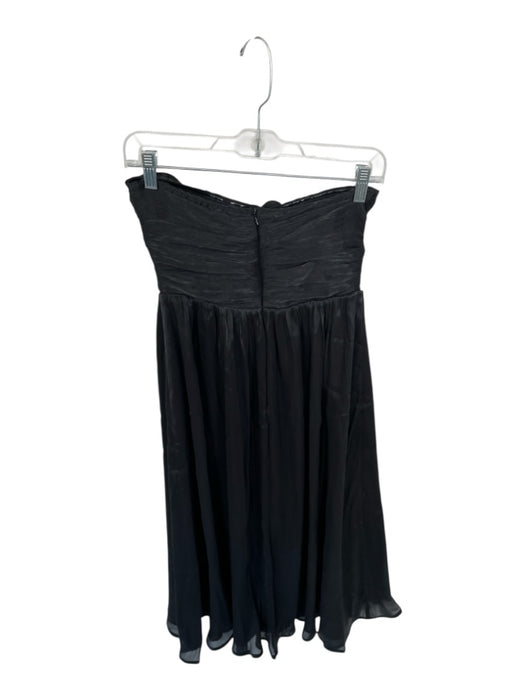 Petal + Pup Size S Black Polyester Bow detail Back Zip Strapless Midi Dress Black / S