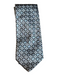 Versace Gray & Black Silk All Over Print Men's Tie Gray & Black