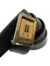 Burberry Black Leather Solid Vintage Men's Belt Black