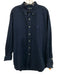 Ralph Lauren Size L Navy Blue Cotton Solid Button Up Men's Long Sleeve Shirt Navy Blue / L