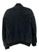 Dual Control Vintage Size XL Navy Blue Leather Solid Zip UP Bomber Men's Jacket Navy Blue / XL