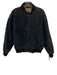 Dual Control Vintage Size XL Navy Blue Leather Solid Zip UP Bomber Men's Jacket Navy Blue / XL