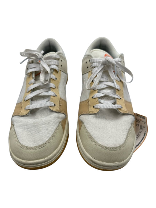 Nike Shoe Size 11 White & Tan Canvas & Leather Solid Sneaker Men's Shoes White & Tan / 11