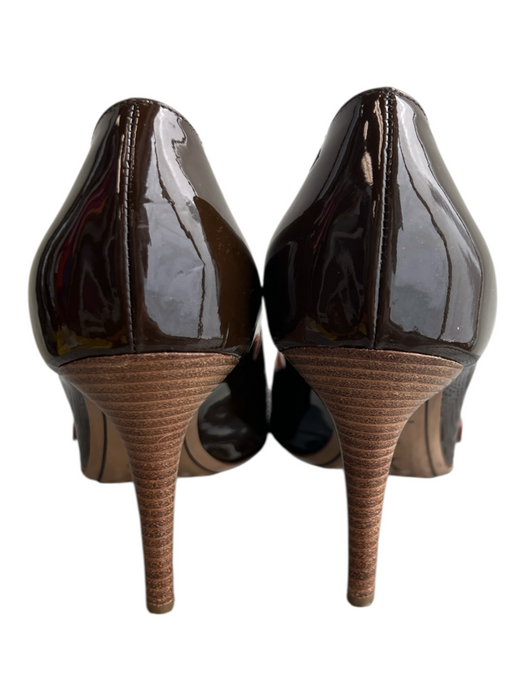 Louis Vuitton Shoe Size 39.5 Brown Leather Pointed Toe Strap Detail Sneakers Brown / 39.5