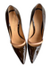 Louis Vuitton Shoe Size 39.5 Brown Leather Pointed Toe Strap Detail Sneakers Brown / 39.5