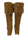 All Black Shoe Size 36 Brown Suede Fringe Lace Up Bronze Hardware Boots Brown / 36