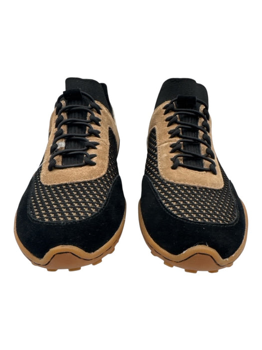 Born Shoe Size 6 Black & Brown Suede Color Block Lace Up Sneakers Black & Brown / 6