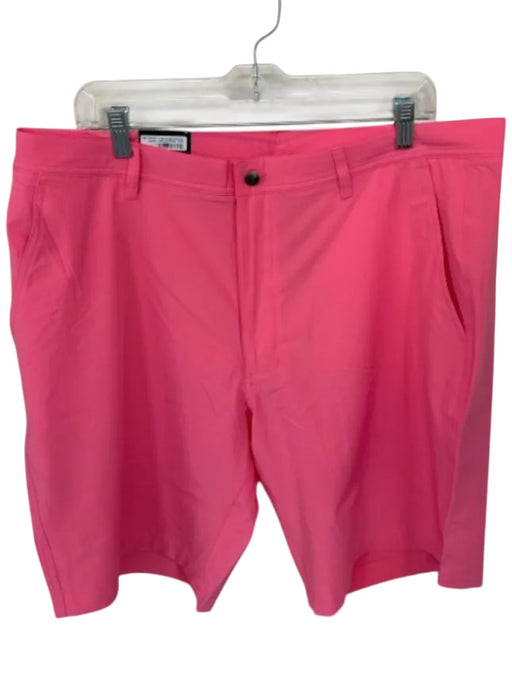 FJ NWT Size 38 Coral Pink Polyester Blend Solid Golf Men's Shorts Coral Pink / 38