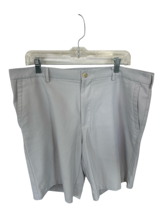 Peter Millar Size 38 Light Gray Polyester Blend Solid Golf Men's Shorts Light Gray / 38