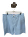 Peter Millar Size 38 Blue & White Polyester Blend Striped Golf Men's Shorts Blue & White / 38