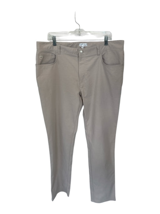 Peter Millar Size 38x34 Khaki Polyester Solid Men's Pants Khaki / 38x34