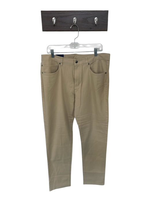 FJ NWT Size 36X34 Khaki Cotton Blend Straight Leg Men's Pants Khaki / 36X34