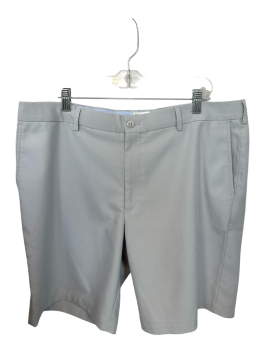 Peter Millar Size 38 Grey Polyester Belt Loops Front & back pockets Golf Shorts Grey / 38