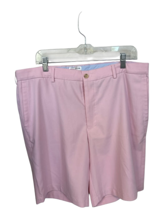 Peter Millar Size 38 Pink Polyester Belt Loops Front & back pockets Golf Shorts Pink / 38