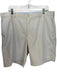 Peter Millar Size 38 Cream Polyester Belt Loops Front & back pockets Golf Shorts Cream / 38