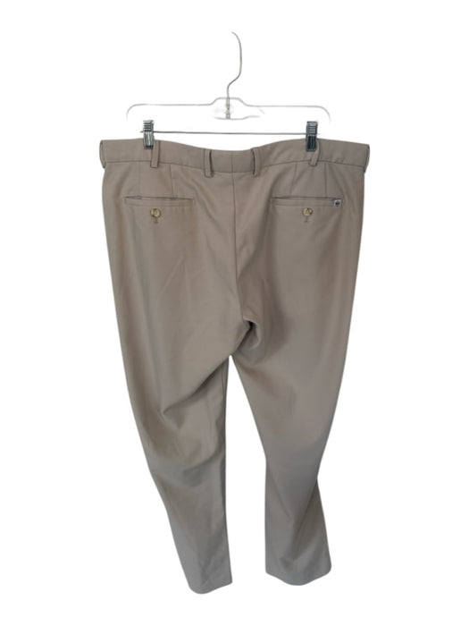 Peter Millar Size 38x34 Light Gray Polyester Solid Golf Men's Pants Light Gray / 38x34
