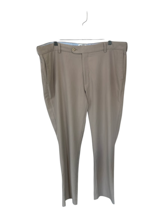 Peter Millar Size 38x34 Light Gray Polyester Solid Golf Men's Pants Light Gray / 38x34