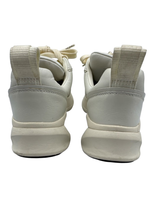 Tory Burch Shoe Size 6.5 White Leather Rubber Sole embossed logo Chunky Sneakers White / 6.5