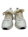 Tory Burch Shoe Size 6.5 White Leather Rubber Sole embossed logo Chunky Sneakers White / 6.5