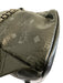 MCM AS IS - Corner Wear Black & Gray Leather Monogram Rockstuds Backpack Bag Black & Gray