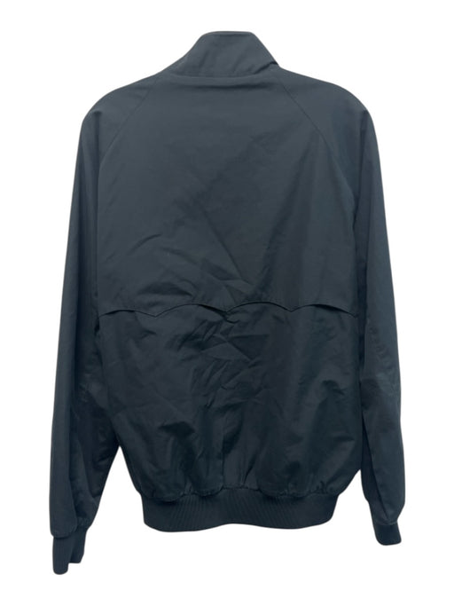 Baracuta AS IS Size 42 Navy Blue Cotton Solid Zip UP Moto Men's Jacket Navy Blue / 42