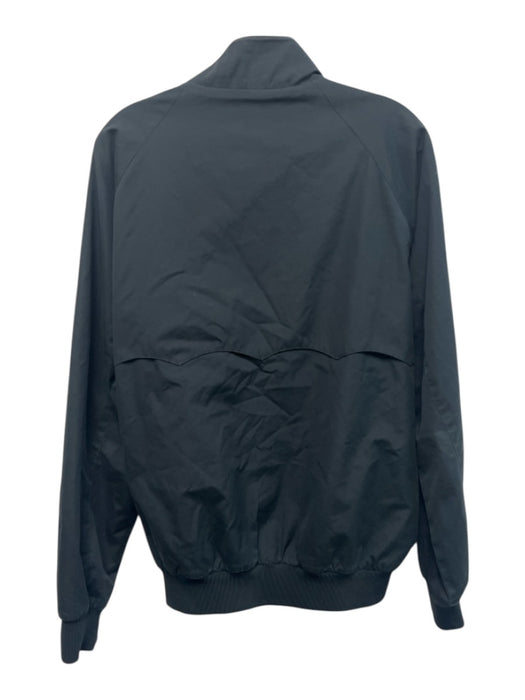 Baracuta AS IS Size 42 Navy Blue Cotton Solid Zip UP Moto Men's Jacket Navy Blue / 42