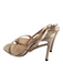 Schutz Shoe Size 5 Gold Manmade Material open toe toe strap Wrap Ankle Heels Gold / 5