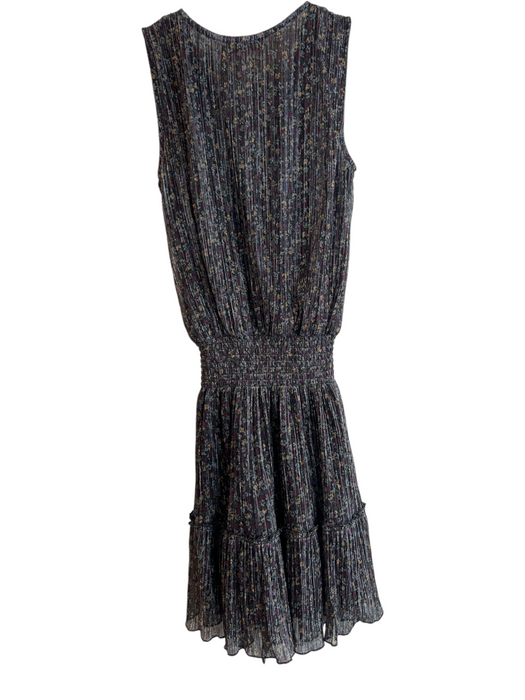 Ramy Brook Size XXS Black Multi Polyester Shimmer V Neck Sleeveless Dress Black Multi / XXS
